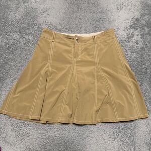 Athleta Whatever Skirt Womens 6 Petite Tan Hiking Athletic Outdoor Skirt